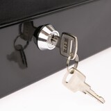 thumbnail of HMF Geldkassette abschließbar, Kasse mit Münzeinsatz, 5 Münzfächer, 20 x 16 x 9 cm, Schwarz