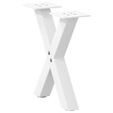 thumbnail of Pieds De Table Basse En Forme De X, 2 Pièces, Blanc, 40 X (30 31) Cm, Acier