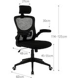 thumbnail of DUPI Silla de Escritorio ERGONOMIC | Respaldo de Malla Transpirable | Soporte Lumbar y Reposacabezas Ajustable | Giratoria 360º │Negro/Metal