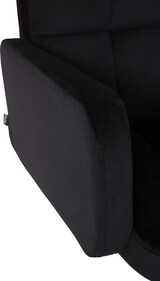 thumbnail of 2er Set Barhocker SUTUN - Samt Schwarz 60x56x93 cm Schwarz | Barstuhl Höhenverstellbar Mit Lehne Drehbar Tresenhocker Tresenstuhl Kneipenhocker