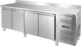 thumbnail of GastroHero Tiefkühltisch Edelstahl 4 Türen GN 1/1 -22 bis -18 °C Umluft Aufkantung ECO Gefriertisch Gastro groß