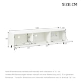 thumbnail of TV-Schrank aus MDF in Weiß, 180 x 40 x 48 cm, 3 Klapptüren, geeignet für Fernseher bis ca. 80 Zoll