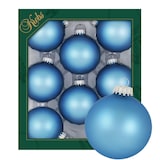 thumbnail of Satin-Gletscherblau 7cm Glaskugeln uni