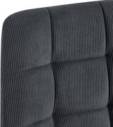 thumbnail of CHEFGASTRO 4er Set Esszimmerstuhl IOWA Cord HxBxT 84x45x55cm Schwarz Küchenstuhl