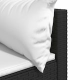 thumbnail of vidaXL Garten-Ecksofa mit Kissen Schwarz Poly Rattan