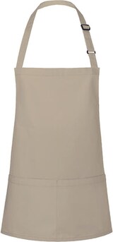 thumbnail of Short Bib Apron Basic with Buckle and Pocket: One Size / Sand