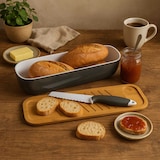 thumbnail of WellHome - Bambus-Brotkorb mit Messer, zweifarbiges Design und farbigem Etui, 40x125x85cm