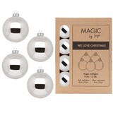 thumbnail of 12 Weihnachtskugeln 8cm Glas Christbaumkugeln Weihnachtsbaumkugeln Set glänzend