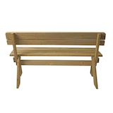 thumbnail of Tuinbank HWC-L66, houten bank parkbank, gastronomische kwaliteit, massief hout 148cm ~ naturel