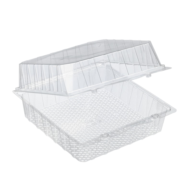 FHC - 225Pcs - Boite blister plastique transparente avec couvercle charnière  220x220x100mm