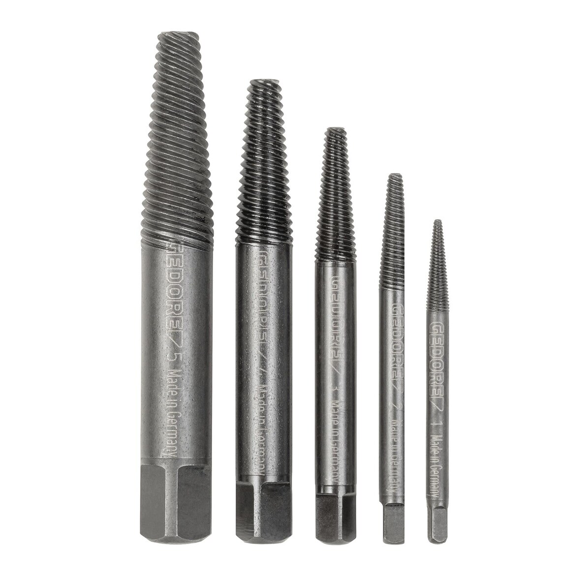 GEDORE Schraubenausdreher-Satz 5-teilig M3-M18, 8551-55