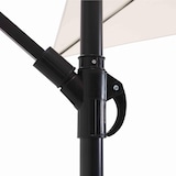 thumbnail of Parasol déporté carré 3x3m acier écru - Oviala