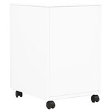 thumbnail of vidaXL Aktenschrank mit Rollen Weiß 39x45x60 cm Stahl