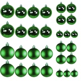 thumbnail of 30tlg. Christbaumkugeln / Weihnachtskugeln lime-grün Ø 4/5/6/7cm