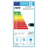 thumbnail of Gewerbekühlschrank - 2/1 Gn Modell Tore Gn 700 Tn, Maße: B 740 X T 830 X H 2010