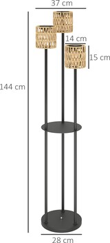 thumbnail of Outsunny - SolarStehlampe - 37Lx37Wx144Hcm - Gelb