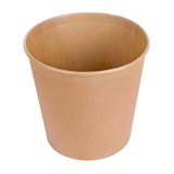 thumbnail of Copos Gigantes Frango + Tampa 5100 Ml 337 + 18Pe G/M2 Ø 22/16,3X20,9 Cm Natural Kraft (120 Unidades)