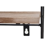 thumbnail of Estantería de pared HWC-K76, estantería colgante estantería flotante, 4 estantes metal madera maciza industrial 45x45x11cm ~ natural