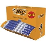 thumbnail of BIC Atlantis Classic Stylos-Bille Rétractables Pointe Moyenne (1,0 mm) - Bleu, Boîte de 30+6