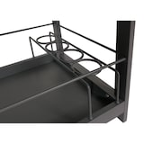 thumbnail of Aluminium Outdoor-Küche 3-teilig HWC-M64, Außenküche Garten Servierwagen Eiskübel Schrank ~ anthrazit, helle Holzoptik