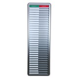 thumbnail of CombiCraft Anwesendheitstafel bzw. Abwesenheitstafel "Presente-Assente" in einem silberfarbenen Aluminiumschiebeprofil für 30 Personen - 257 x 830 mm