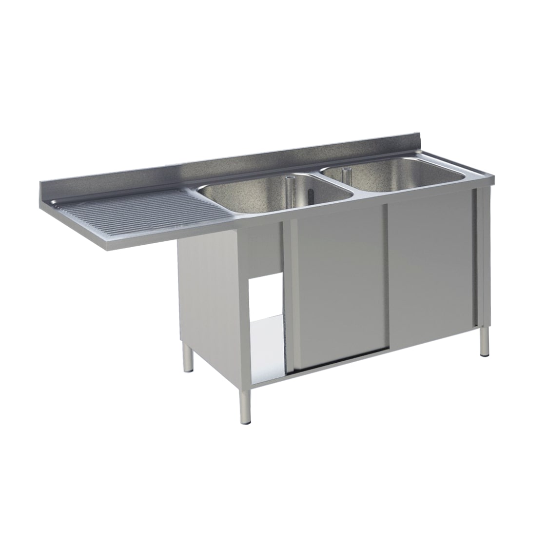 Spülcenter 2 Becken rechts Breite 160cm