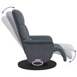 thumbnail of vidaXL Massagesessel mit Fußteil Dunkelgrau Samt