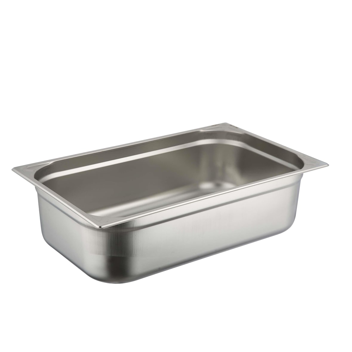 METRO Professional Contenitore GN 1/1, acciaio inox, 150 mm, impilabile, con bordi e angoli rinforzati, rettangolare, argento, 1 unità