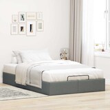 thumbnail of vidaXL Ottoman-Bett ohne Matratze Dunkelgrau 120x190 cm Stoff