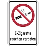 thumbnail of Verbotsschild, Kombischild, E-Zigarette rauchen verboten, praxisbewährt - 200 x 300 x 1.5 mm Kunststoff