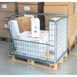 thumbnail of Palettenaufsatz für Europaletten, faltbar, Stahlgitter verzinkt, 1220x820x900 mm