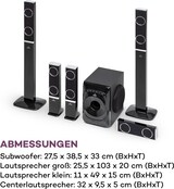 thumbnail of Areal 825 5.1 Lautsprechersystem 200 W RMS BT USB SD AUX Fernbedienung Schwarz