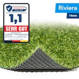 thumbnail of Kunstrasen Riviera - Rasenteppich für Balkon, Terrasse & Garten - Höhe 14 mm, Gewicht 1300 g/m² / 200 x 350 cm