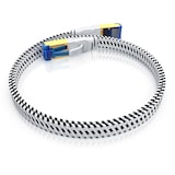 thumbnail of Primewire Flachbandpatchkabel CAT 8 mit Baumwollummantelung - Gigabit Ethernet LAN Kabel - 40 Gbit/s - S/FTP PIMF Schirmung - Netzwerkkabel - 0,5m