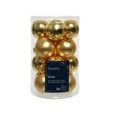 thumbnail of 16 Weihnachtskugeln 35mm Glas Christbaumkugeln Weihnachtsbaumkugeln gold