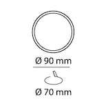 thumbnail of Downlight LED 8W Redondo Kaju Cromo