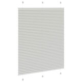 thumbnail of vidaXL Plissee Hellgrau 110x100 cm Stoffbreite 109,4 cm Polyester