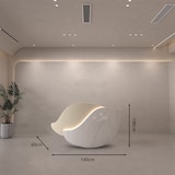 thumbnail of Theke Kasse Empfangstresen Gastronomie-Theke Rezeption Tresen Kosmetikstudio-Empfang Beige 140cm 【Yezi B140】