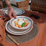 thumbnail of Novastyl - Lot 6 assiettes creuses amatxi 21cm en faience blanc