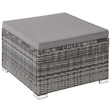 thumbnail of tectake Salon en rotin Lignano - gris - 404782