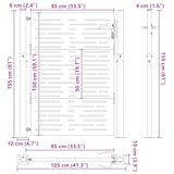 thumbnail of vidaXL Tuinpoort, Tuindeur 105x75 cm Cortenstaal Vierkant Ontwerp