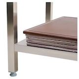 thumbnail of Gasfrit- mesa de trabalho em aço inoxidável 2 prateleiras profissional industrial 2500  x 600 x 850