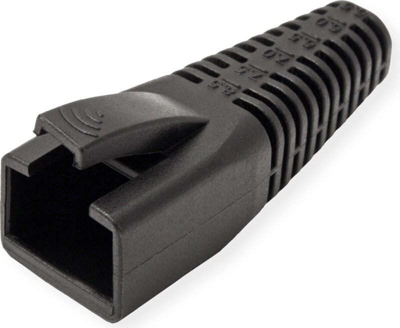 ROLINE RJ45 tule, 10 stuks, zwart | Makro