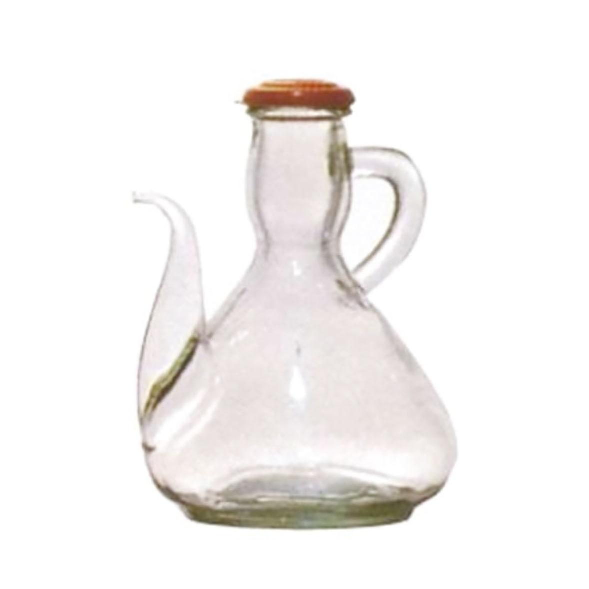 pack de 6 alcuza 0,5 l. vidrio rustico