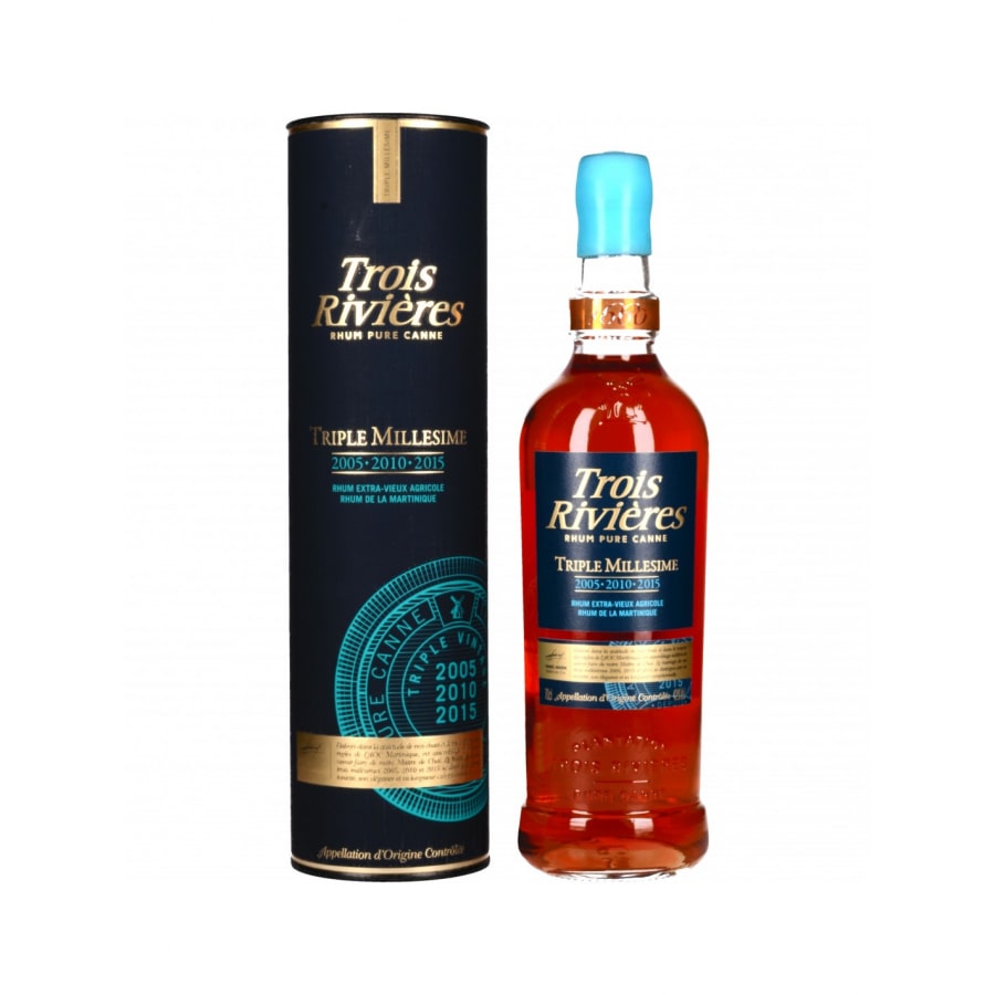 Rhum Trois Rivières Triple Millésime 2005 - 2010 - 2015 - 42° 70 cl
