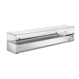 thumbnail of METRO Professional Kühlaufsatz GHS2200, Edelstahl / Glas, 200 x 39.5 x 47.5 cm, 73 L, 135 W, kompatibel mit GPT3100, silber