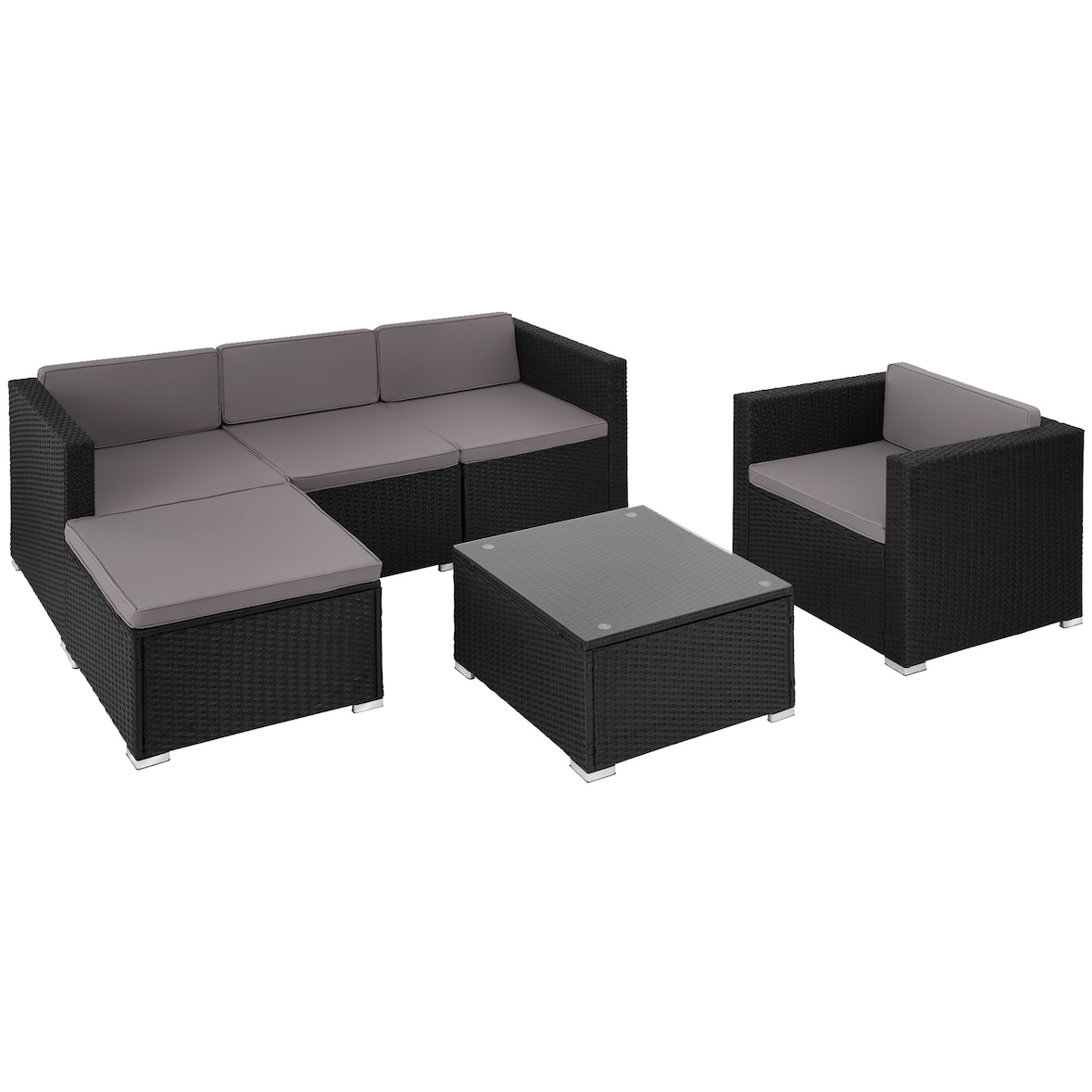 Rattan Lounge Lignano mit Sessel  
1