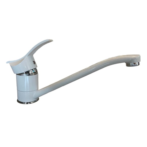 Miscelatore cucina bianco lucido