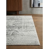 thumbnail of Vintage Perserteppich Orientalisch | 120x170cm, Florhöhe 9mm, Gesamthöhe 12mm | Silbergrau | Pflegeleicht | Wohnzimmer | LODI-Lambro | Kadima Design