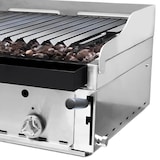 thumbnail of MBH - Griglia pietra lavica a gas 120 cm da banco professionale, griglie intere nere e tipo vasca per bar, ristoranti.